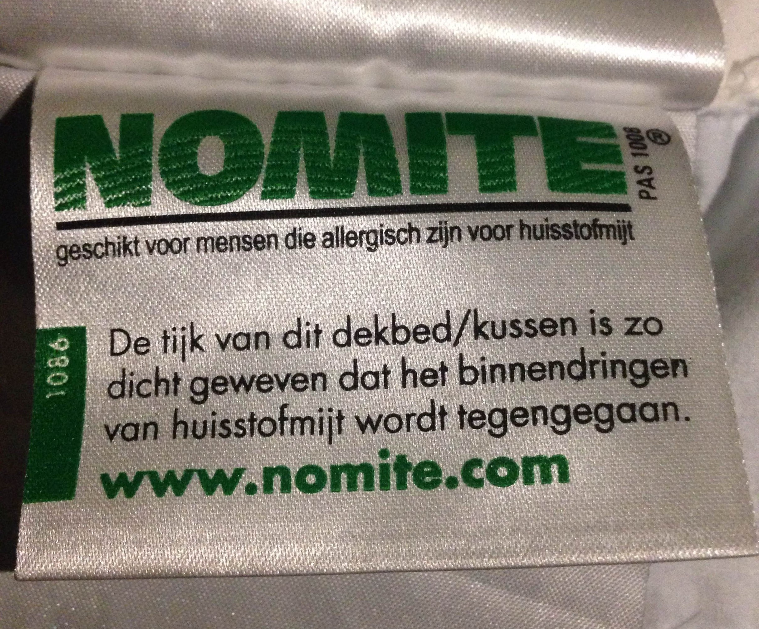 vanavond bekennen betalen Nomite - Het kussen allergie label | Donskussen.nl