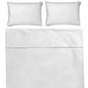 white bedding sheet and pillow sleep and dream  bedroom concept