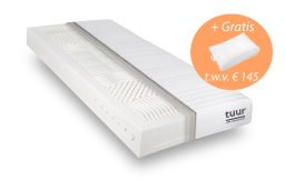 Tuur matras Original 100% natuurlatex + Gratis Dons & natuurlatex kussen t.w.v. € 155